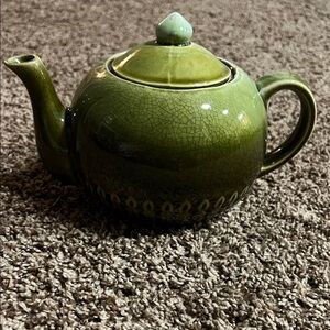 Japanese Green Ceramic Teapot